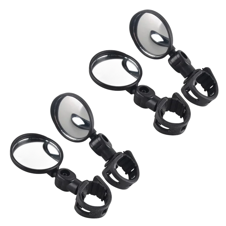 Adjustable Bike Handlebar Rearview Mirrors – 2-Pack Convex