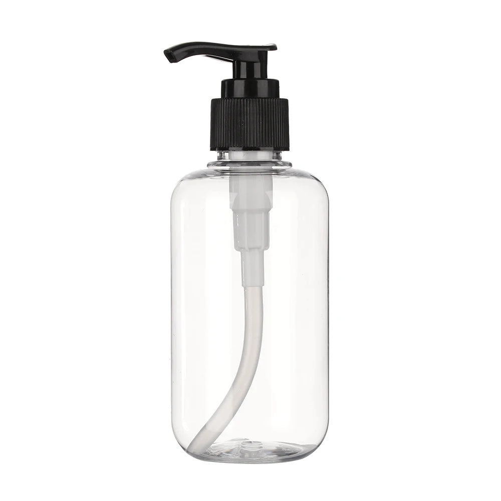 1pc Useful Plastic Shampoo Shower Gel Pump Container Liquid Shower Gel Bottles Bottling Oasis Select Transparent-200ml