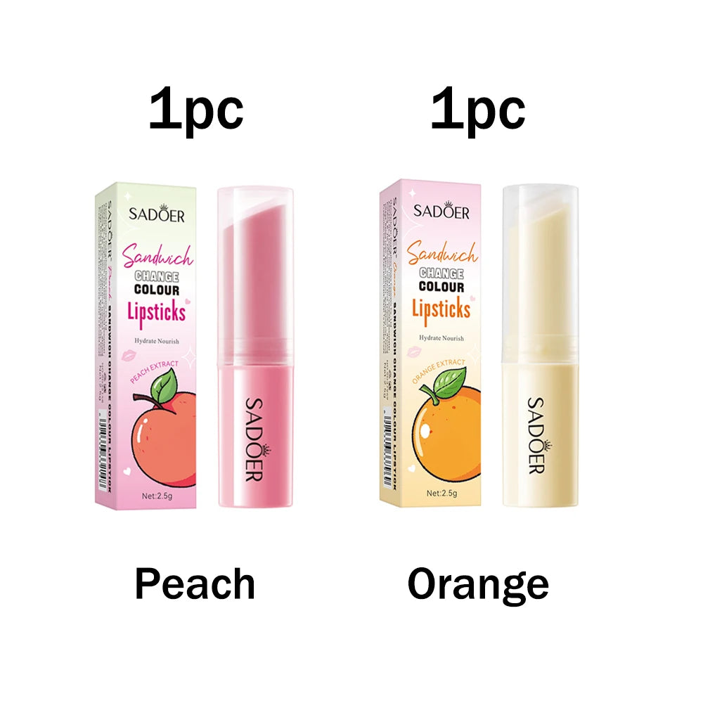 Honey peach sandwich warm changing water lipstick moisturizing warm changing lipstick 2.5g Oasis Select Peach Orange 2.5g