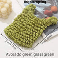 1pcs Mini Pleated Bubble Bag Elastic Stretch Design Foldable Portable Handbag Large Capacity Daily Storage Tote Oasis Select Green