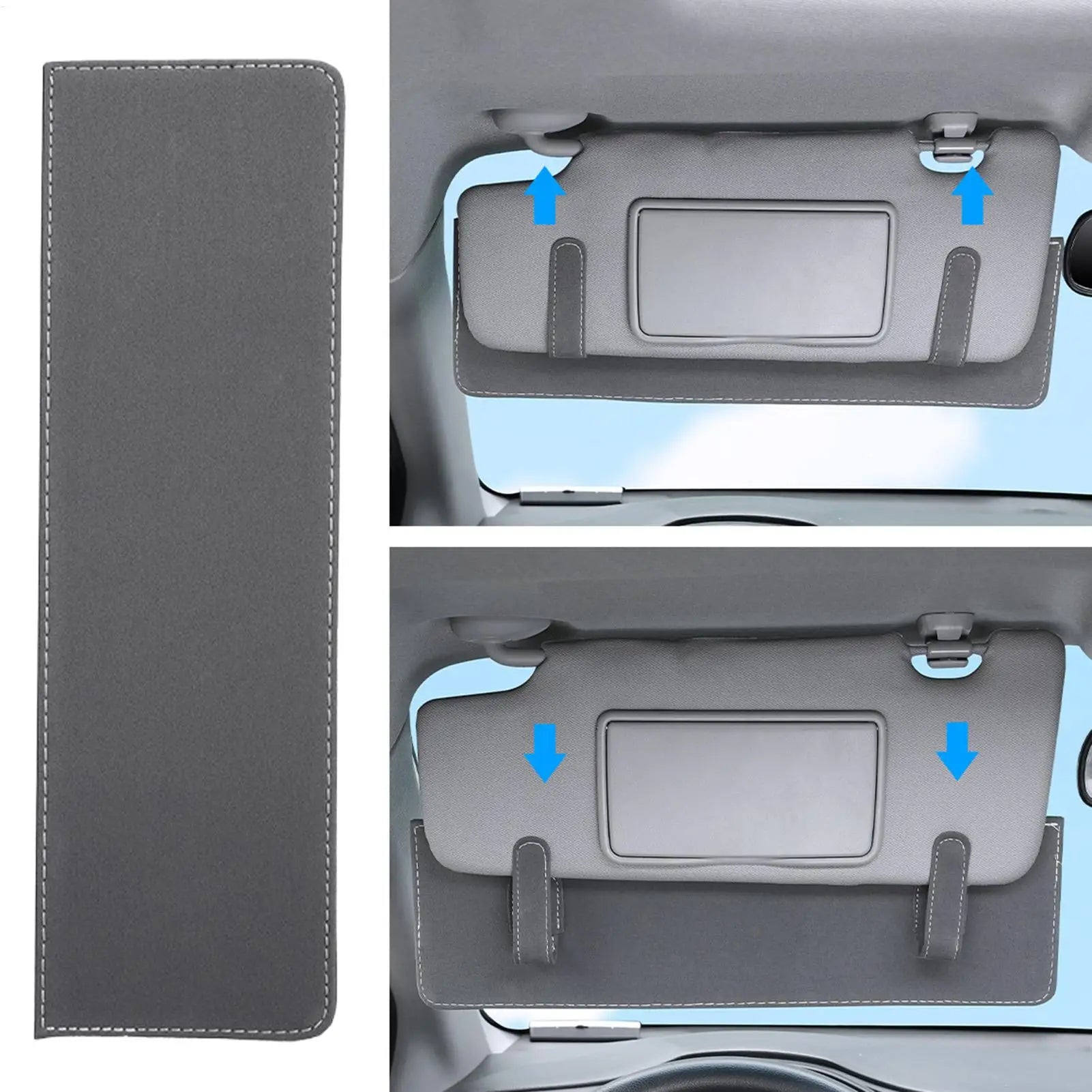 Sun Visor Extender Leather Visor Extender Attachment for Car Visor Anti-glare Automotive Sunvisor Extending Supplies for Trailer Oasis Select