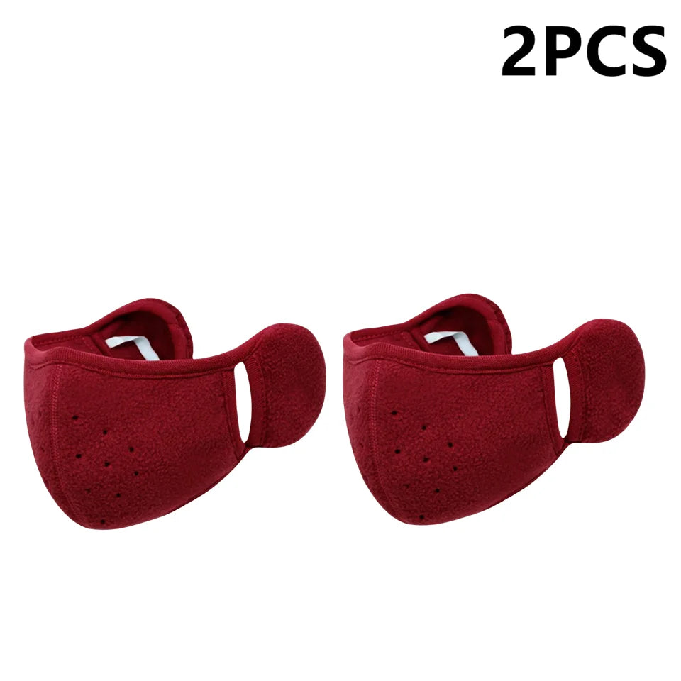 Winter Fleece Earmuffs & Windproof Face Mask – Unisex 1/2/3 Pcs