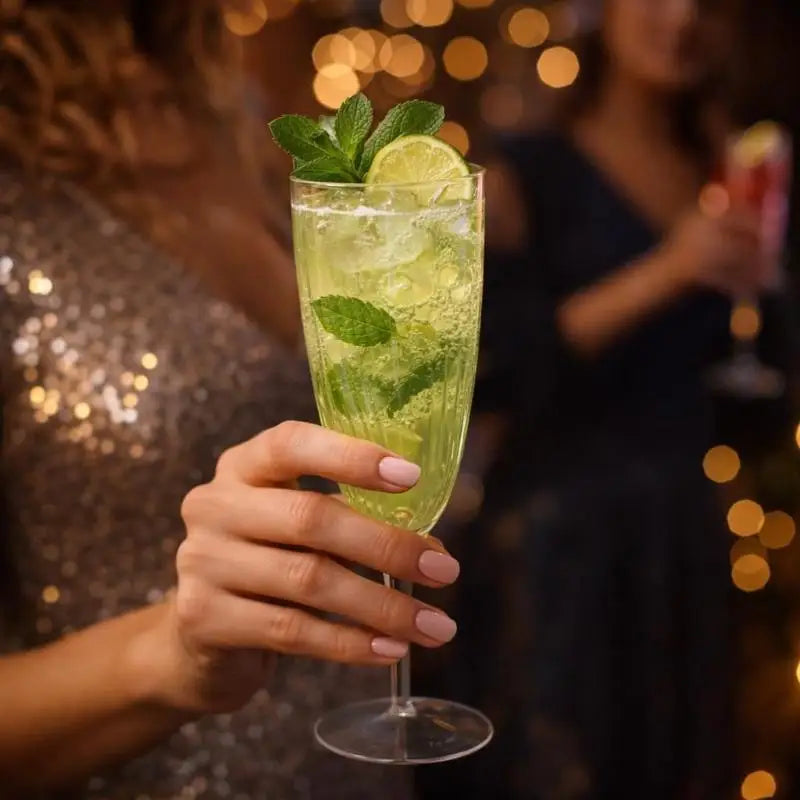 Unbreakable Plastic Champagne Goblets | Vintage Cut Wine Glass