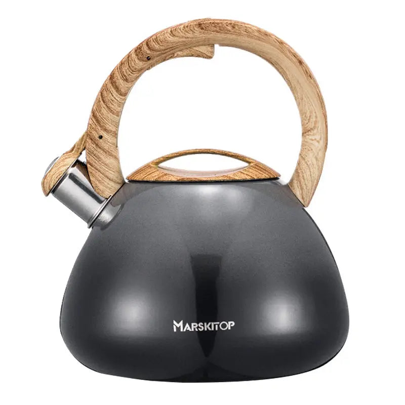 Stainless Steel Whistling Kettle Household Large Capacity Water Boiler Suitable for Gas and Induction Cooker Oasis Select Gradient gray