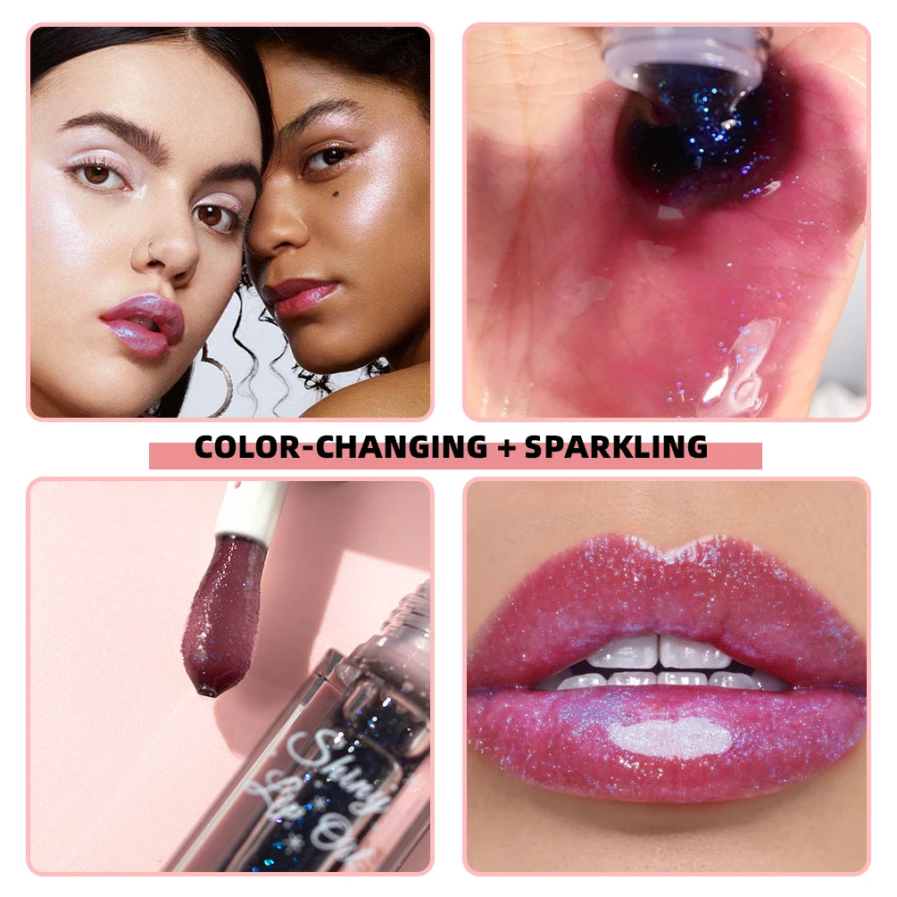 QIBEST Color-Changing Diamond Mirror Lip Gloss Oil | 4.6ml
