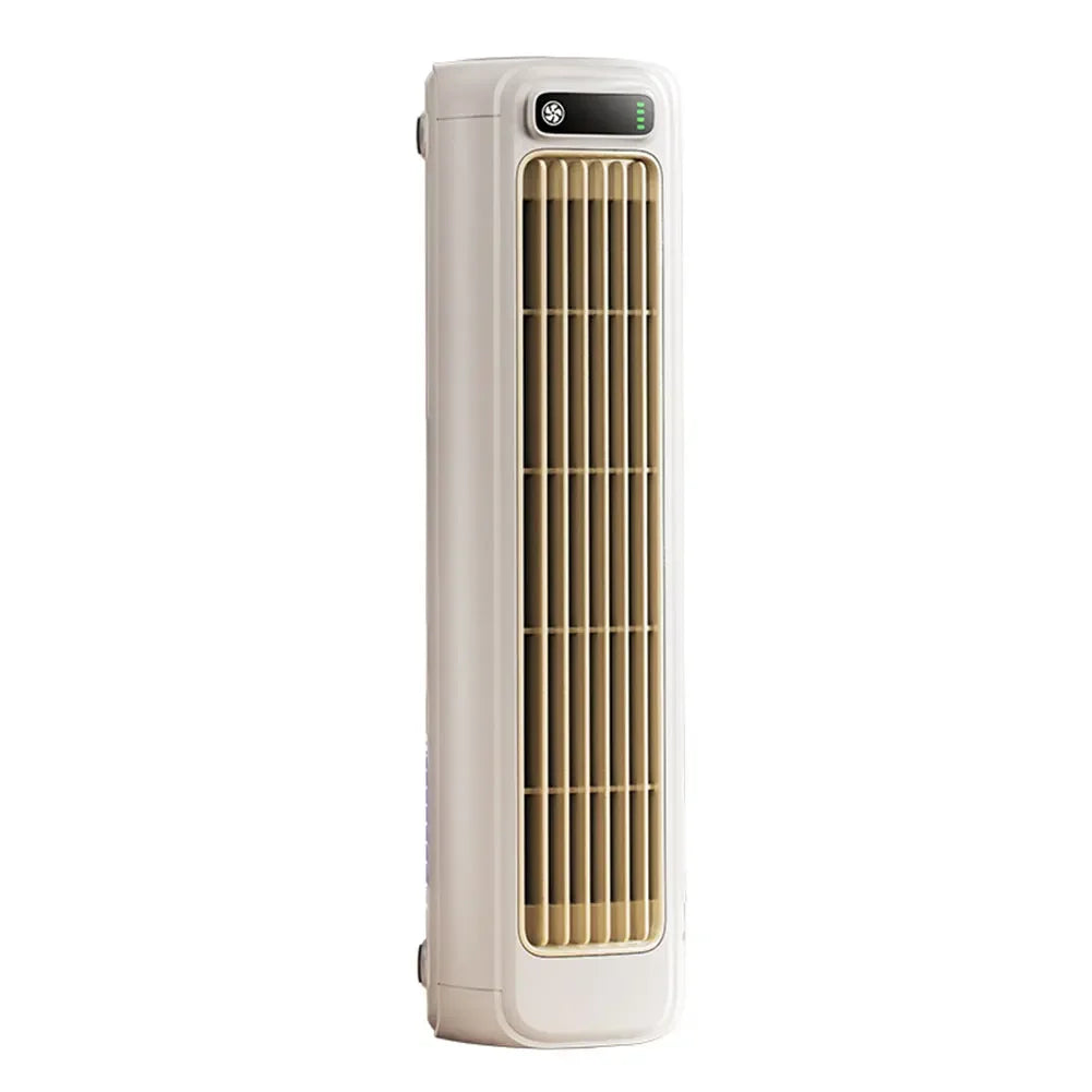 Portable Tower Fan 3 Speeds Air Conditioner Fan Quiet Wall Mount Air Cooler Leafless Fan for Home & Office Desktop Standing Fan Oasis Select charging model United States