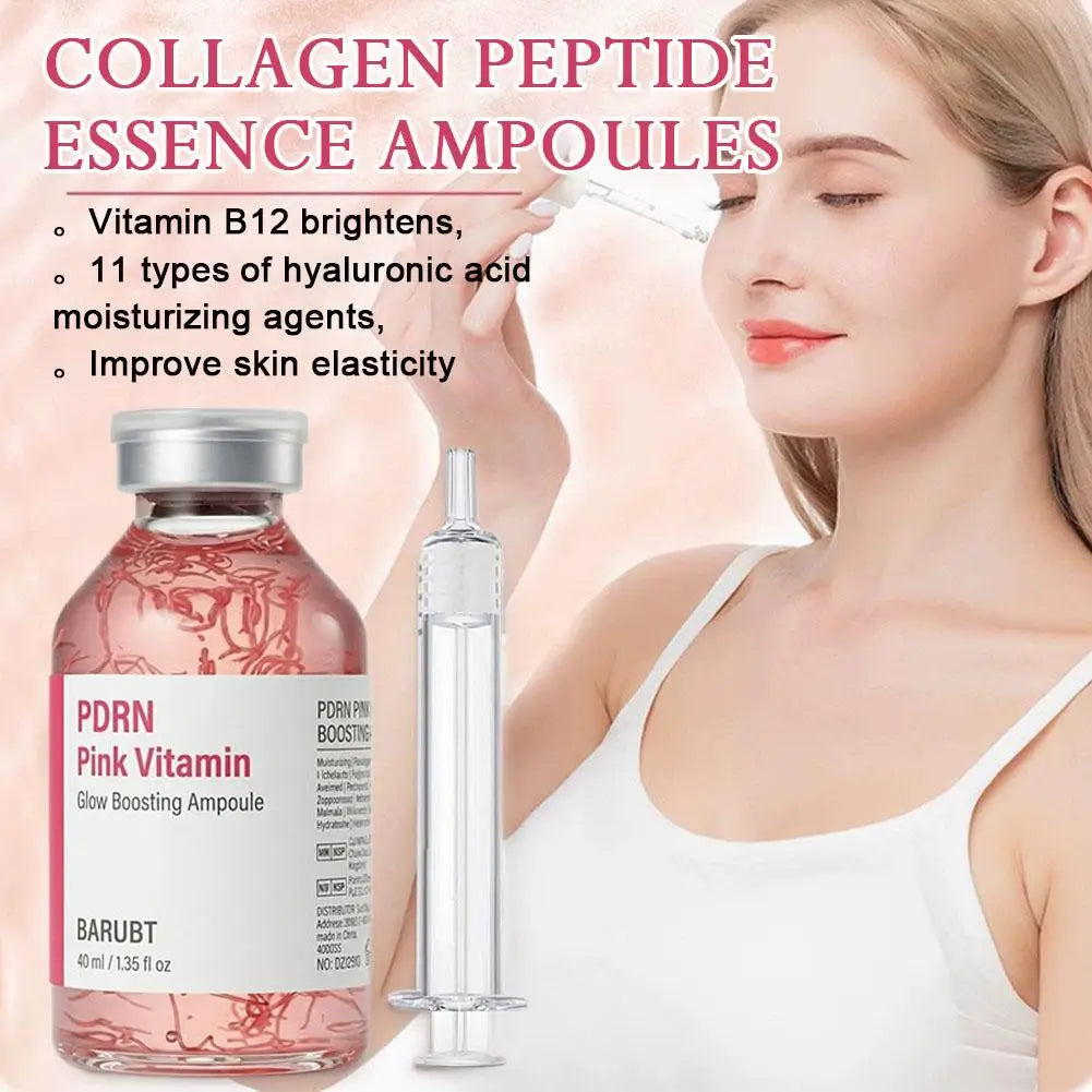 Collagen Silk Peptide Peptide Pink PDRN Glow Intensive Ampoule Intensely Hydrating, Lifting And Firming Increase Skin Elasticity Oasis Select