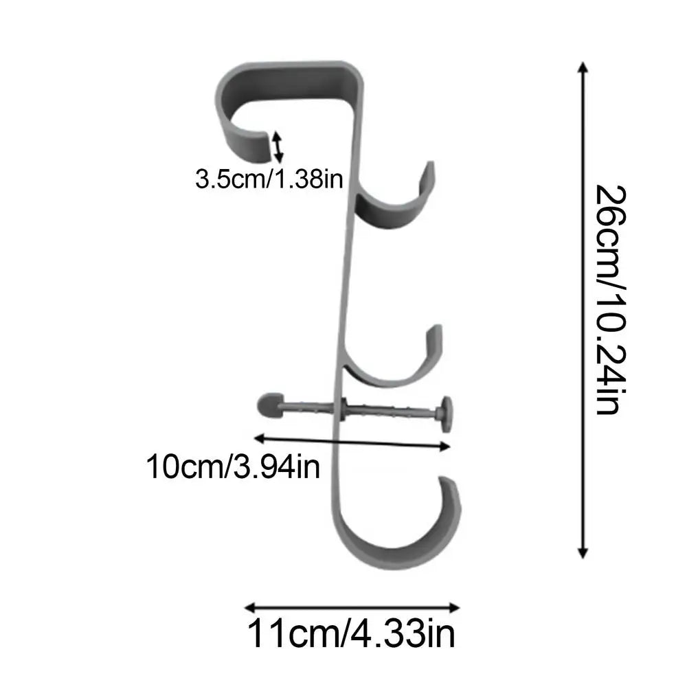 Pool Equipment Hooks Stable Adjustable Hose Hook Equipment Storage Ground Pool Pole Hange Swimming Pole Hooks Accessories Oasis Select Large gray size