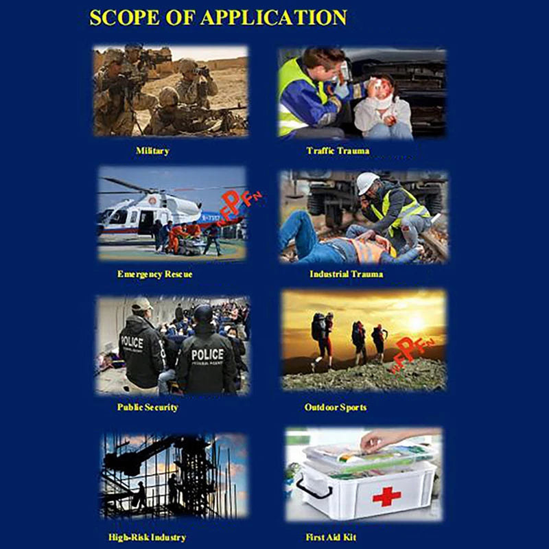 Kaolin Gauze Combat Hemostatic Emergency Trauma Z-Fold Soluble For Ifak Tactical Military First Aid Kit Medical Wound Dressing Oasis Select