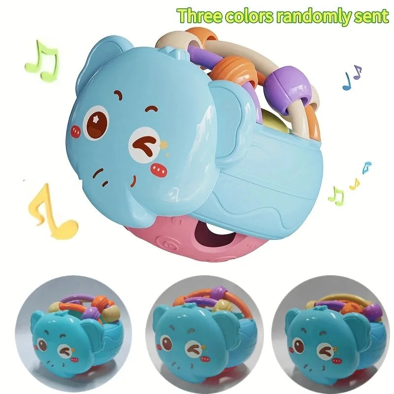 Baby Balls Rattle Comforter Toy Soft Hand Grasp Ball Educational Sensory Toys Activity Baby Crawling Toys 0 6 12 Months Oasis Select blue elephant