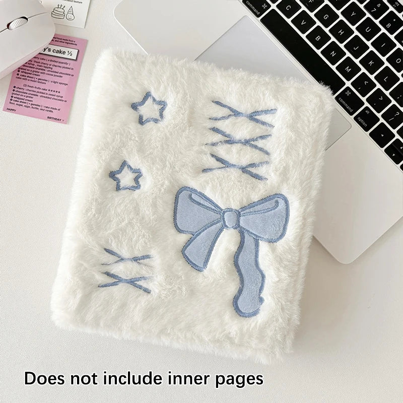 A6 Ballet Plush Bowknot Photocard Binder Album | Kpop Collect Book Photocard Binder Album Oasis Select A3