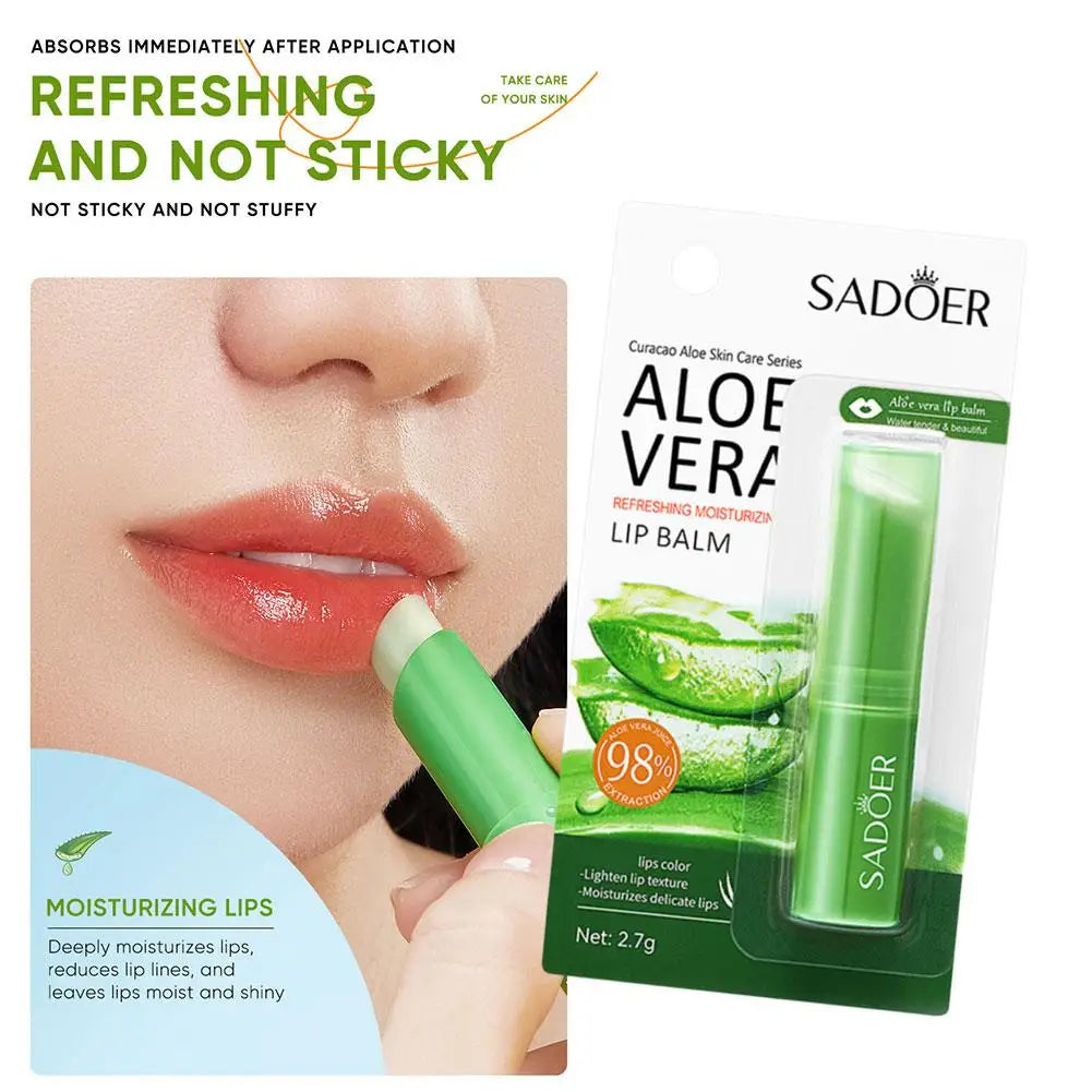 Aloe Vera Vitamin Lip Balm – Moisturizing & Protective 2.7g Lip Balm Oasis Select