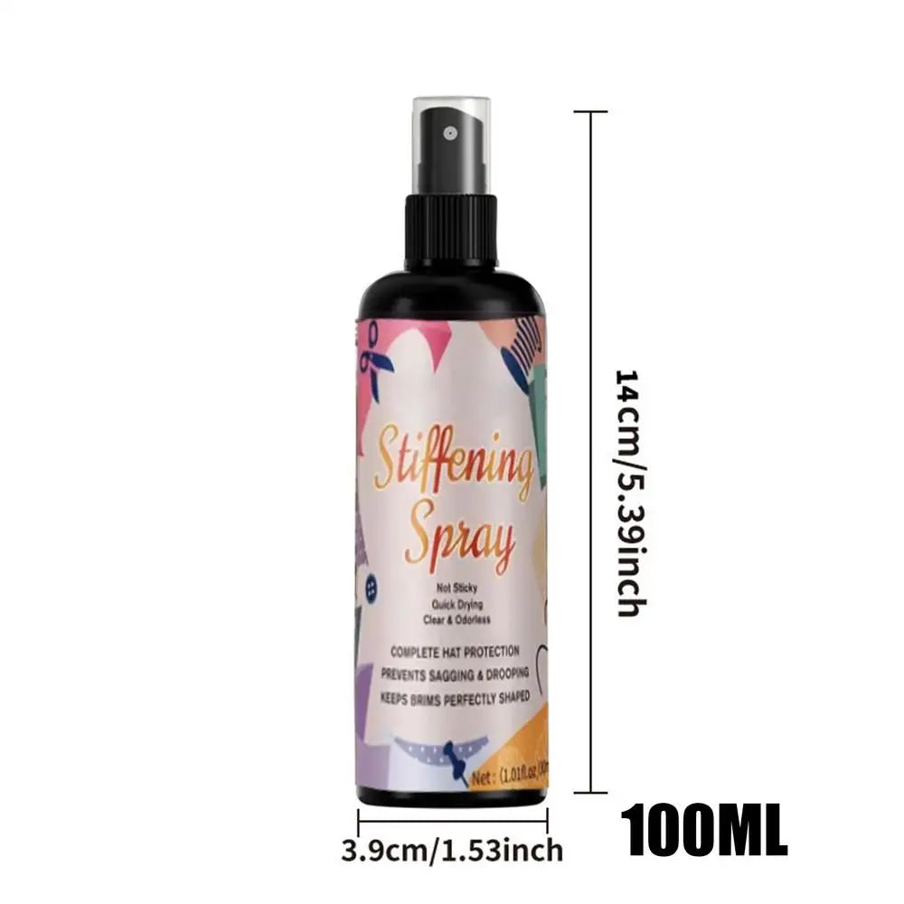 100ml Fabric Stiffener Spray Long Lasting Fabric Stiffener Spray Water Based Non Toxic Ideal For Hats Bags Crafts DIY Projects Oasis Select 100ml