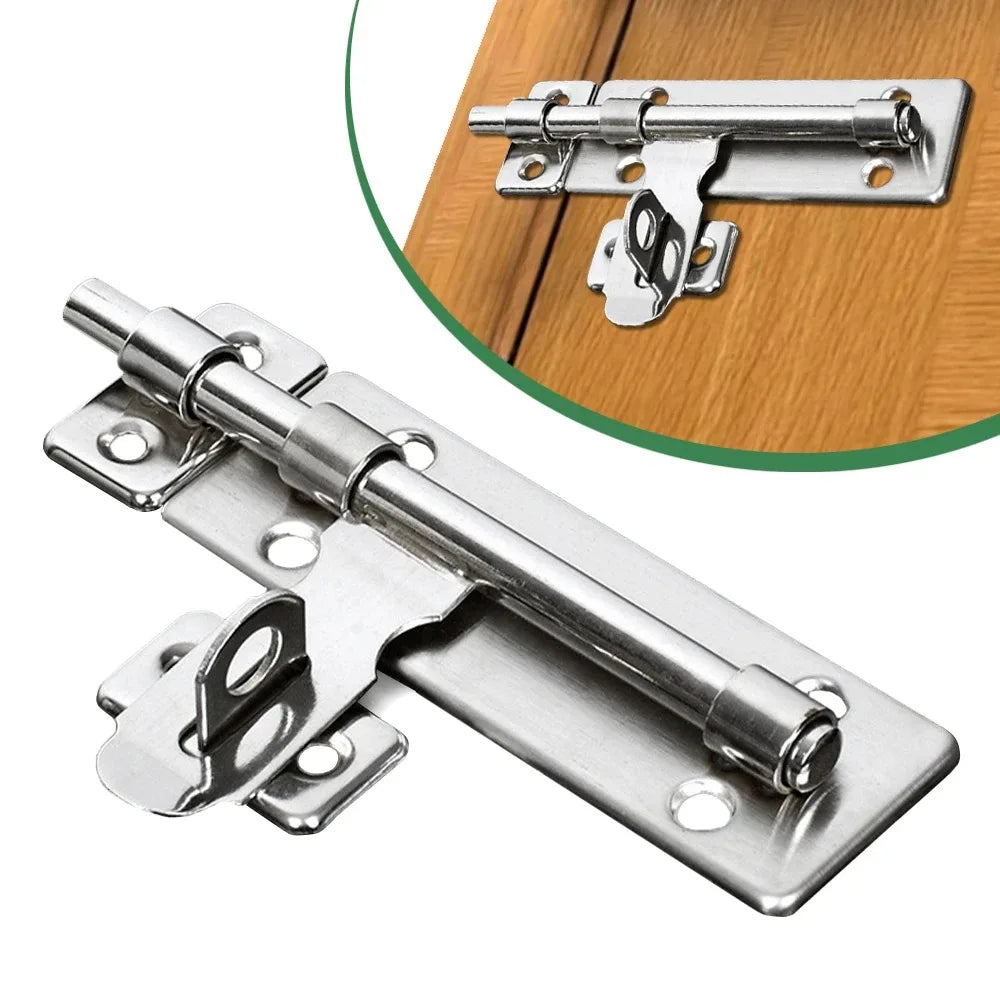4 Inch Hardware Door Lock Stainless Steel Barrel Bolt Latch Padlock Clasp Set Brushed For Locking Door Window Drawer Cupboard Oasis Select Default Title