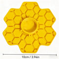 Bee Water Feeder with Perch Safe Honeybee Drinking Station Honeycomb Tray Practical Beekeeping Supplies for Garden Patio Oasis Select Yellow