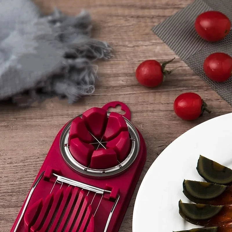 Multifunctional Stainless Steel Egg Slicer for Eggs & Soft Foods