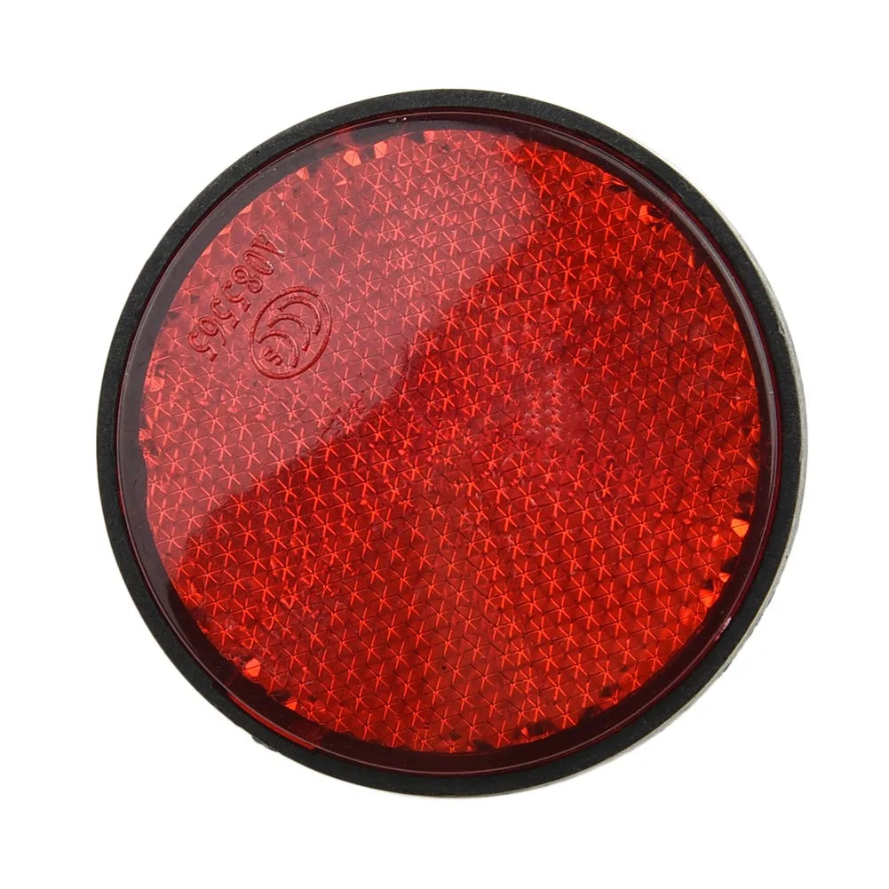 High Quality Plastic Materials Bicycle Bike Round Reflector Night Cycling Safety Reflective Bike Accessory Tool Oasis Select Red