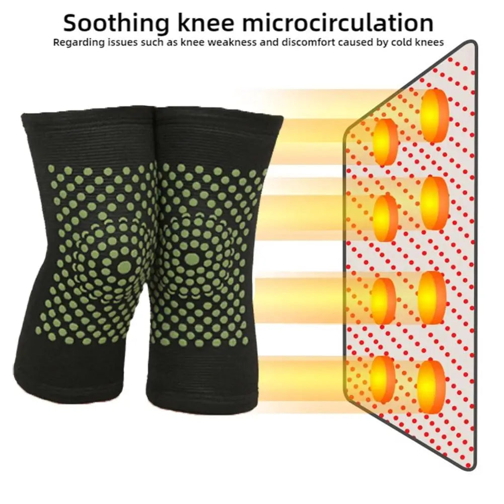 Self-Heating Tourmaline Knee Brace Sleeves – Far Infrared Warmth Knee Support Sleeve Oasis Select