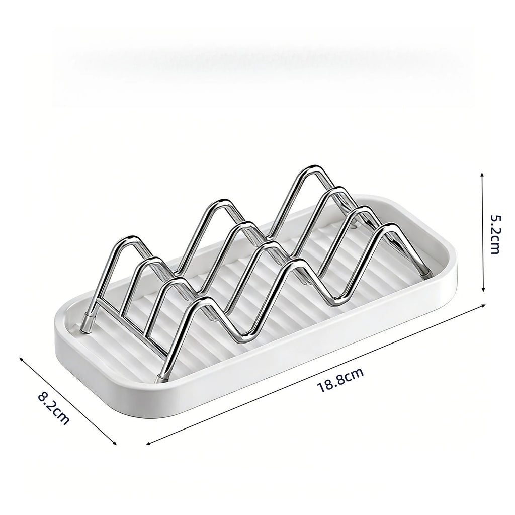1pcs Stainless Steel Draining Soap Tray Multifunctional Bathroom Soap Holder with Drain Design for Neat Storage Oasis Select 2.8 line b