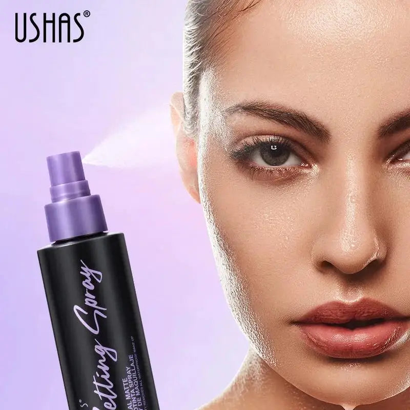 USHAS 110ml Makeup Setting Spray – Oil Control & Matte Finish