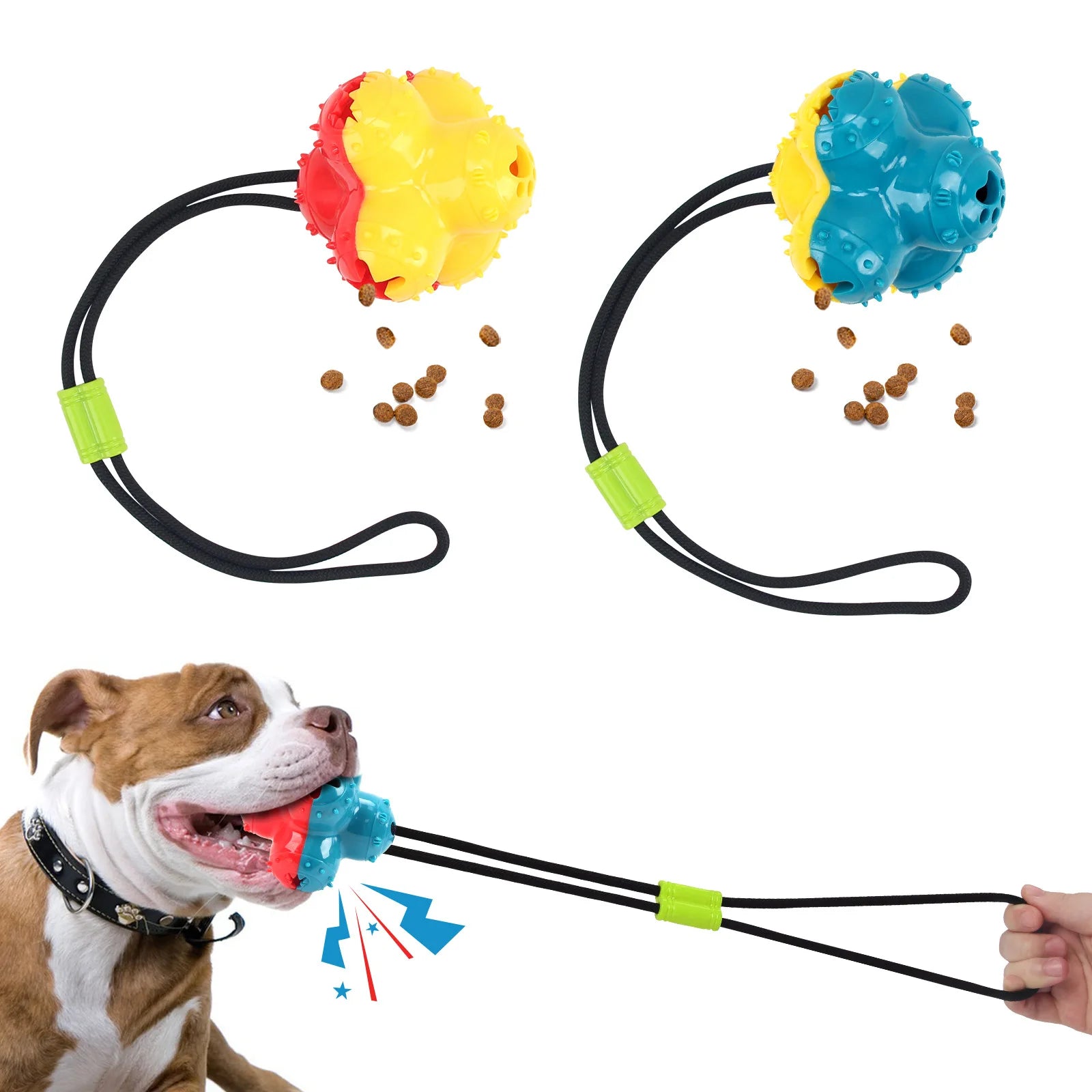 Pet Dogs Make Sounds, Play with Toy Balls, Leak Food Grind Teeth, Clean Teeth, Be Chewy and Have Fun Outdoors To Relieve Boredom Oasis Select