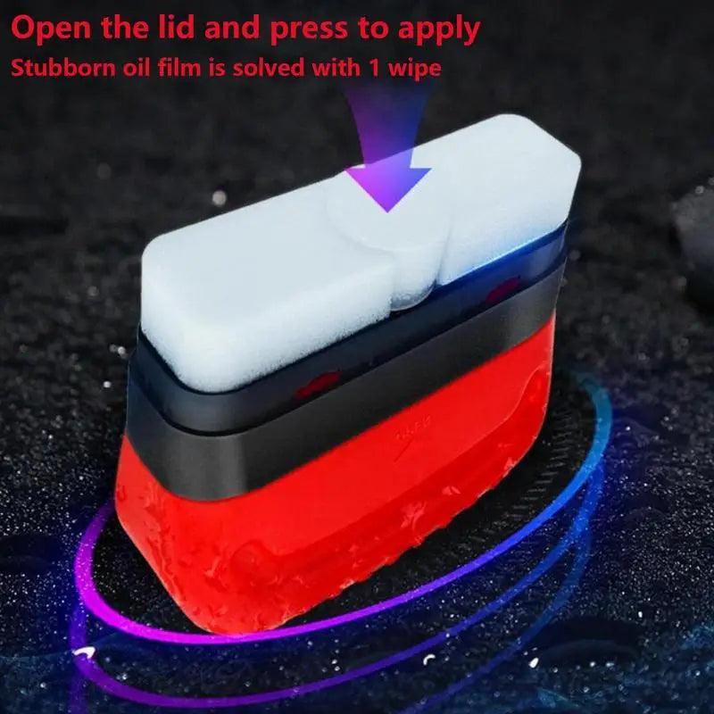 Automotive Oil Film Cleaning Brush 120ml Auto Rainproof Glass Oil Film Remover All In 1 Wipe On Oil Film Remover Glass Cleaning Oasis Select