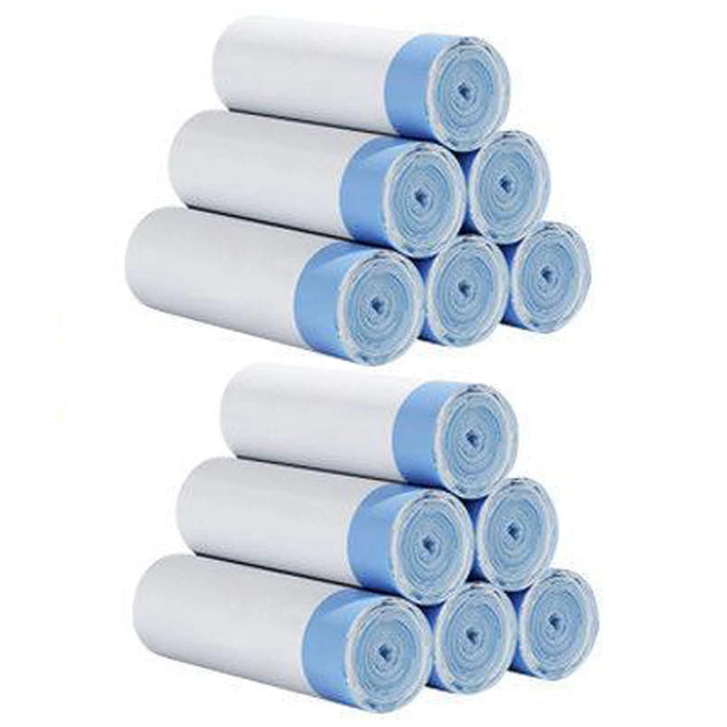 15pcs/roll Thick Trash Bags, Tear-Off Drawstring Trash Can Liners,For Home, Kitchen, Restaurant, Living Room, Garbage Sorting Oasis Select 10 rolls