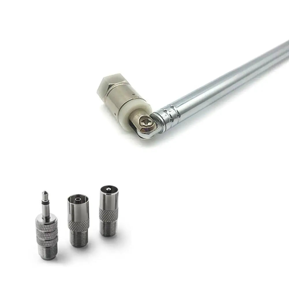Telescopic FM Radio Antenna – 3.5mm, PAL & F-Type Adapters