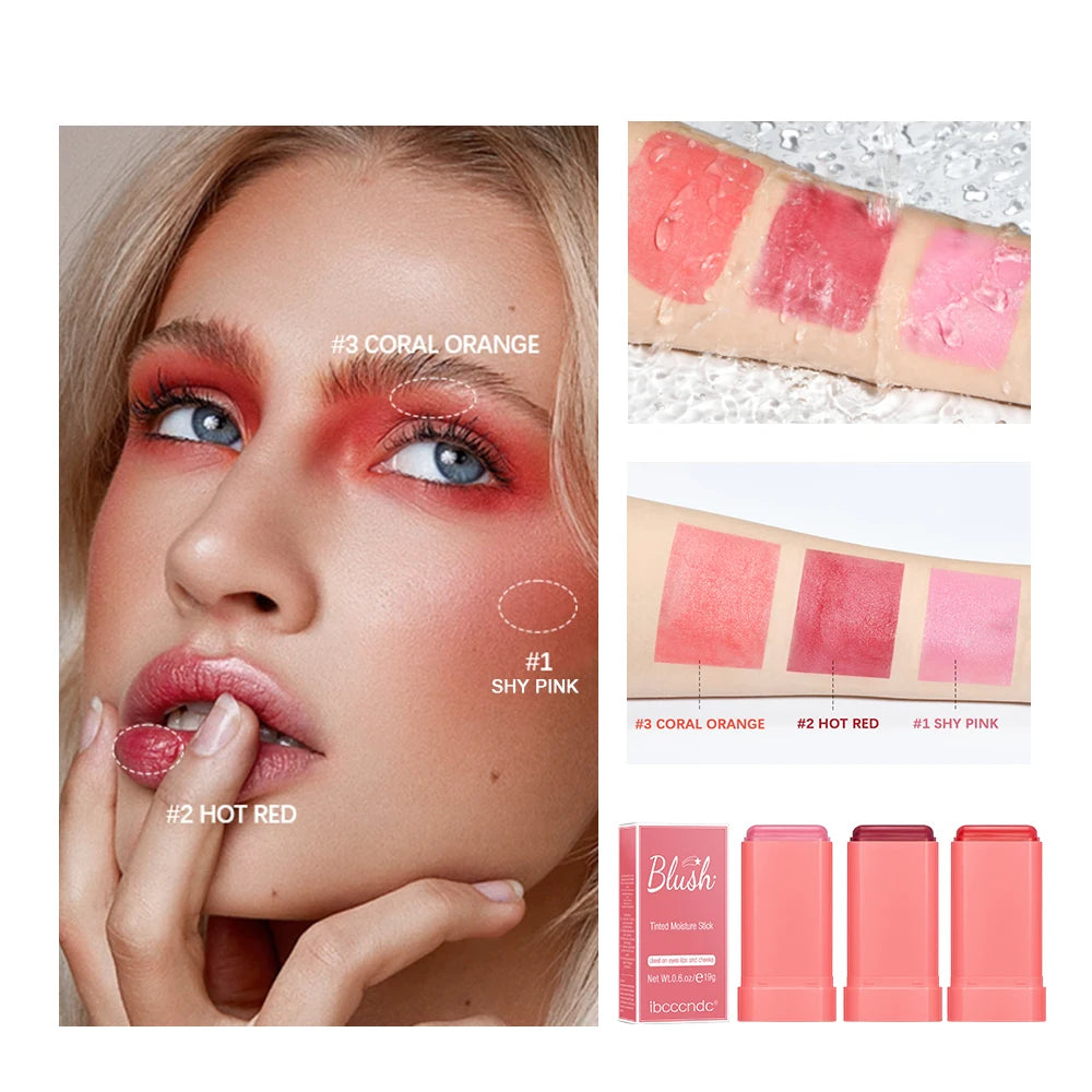 ibcccndc Multi-Use Blush Stick – Long-Lasting Creamy Blusher