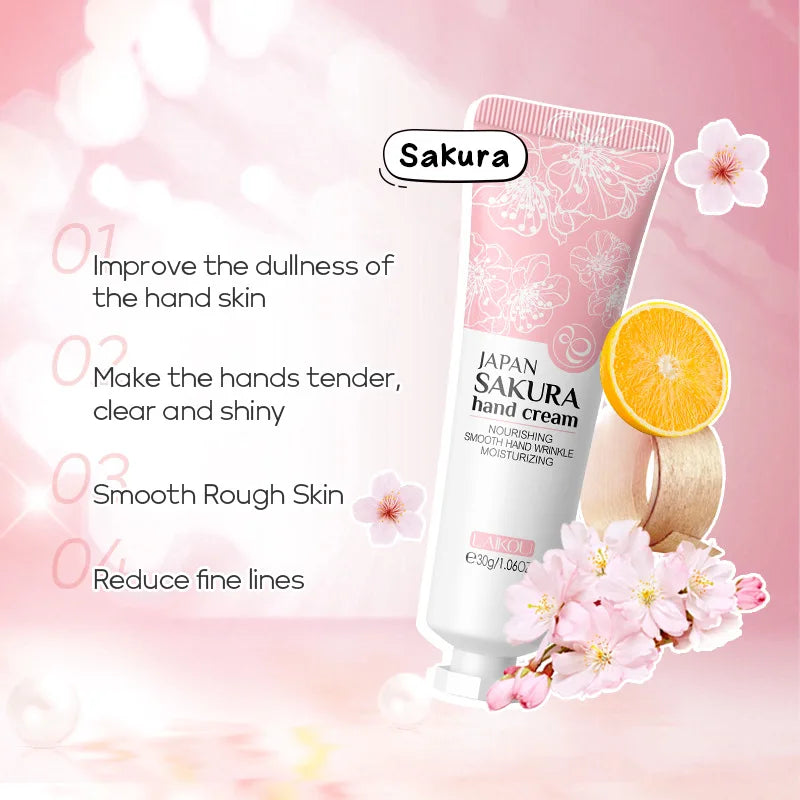 LAIKOU Sakura Hand Cream – Moisturizing & Whitening 30g Hand Cream Oasis Select