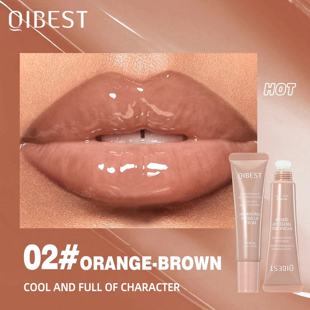 QIBEST Crystal Jelly Lip Oil Gloss – 6 Tinted Hydrating Shades