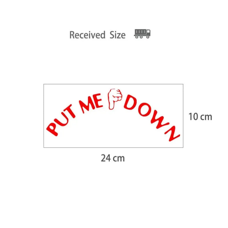 Gesture Hand Decal Funny Bathroom Toilet Seat Wall Sticker Sign For Put Me Down Home Art Refrigerator Sticker Decals Oasis Select Blue