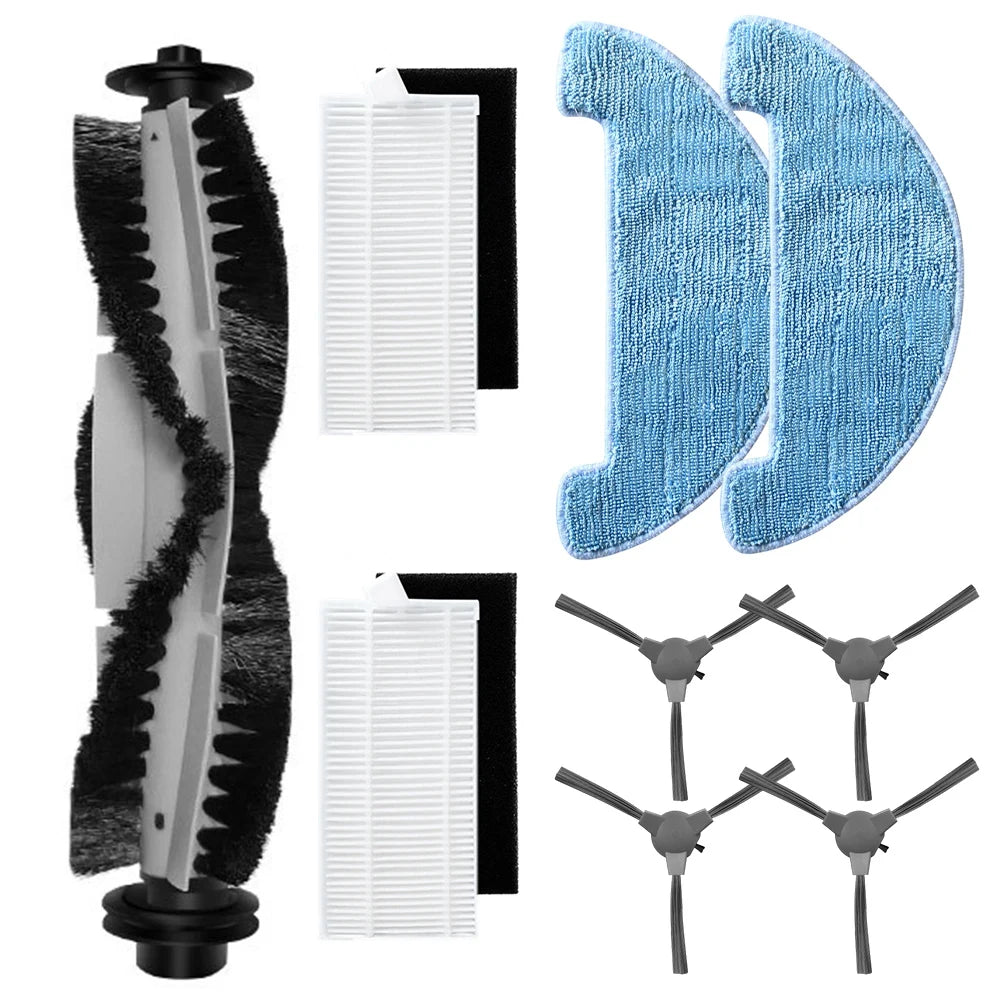 Main Side Brush Filter Mop Cloth Kit For Polaris PVCR 1090 3200 Robot Vacuum Cleaner Accessories Replacement Parts Oasis Select 1 set