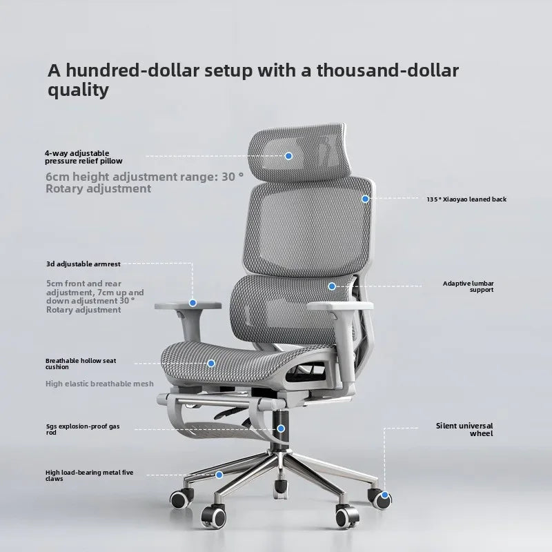 Ergonomic chair, office chair, computer chair, home chair, sitting for a long time, no fatigue, gaming chair back Oasis Select