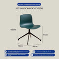 Nordic dining chair household simple small apartment ins creative backrest chair cafe milk tea shop casual solid wood chair Oasis Select Dark green 2 pieces