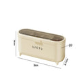 Kitchen for Homeall-in-one Multi-grid Seasoning Box with Spoon Food Grade Salt Seasoning Storage Box Moisture-proof Oasis Select Cream white new