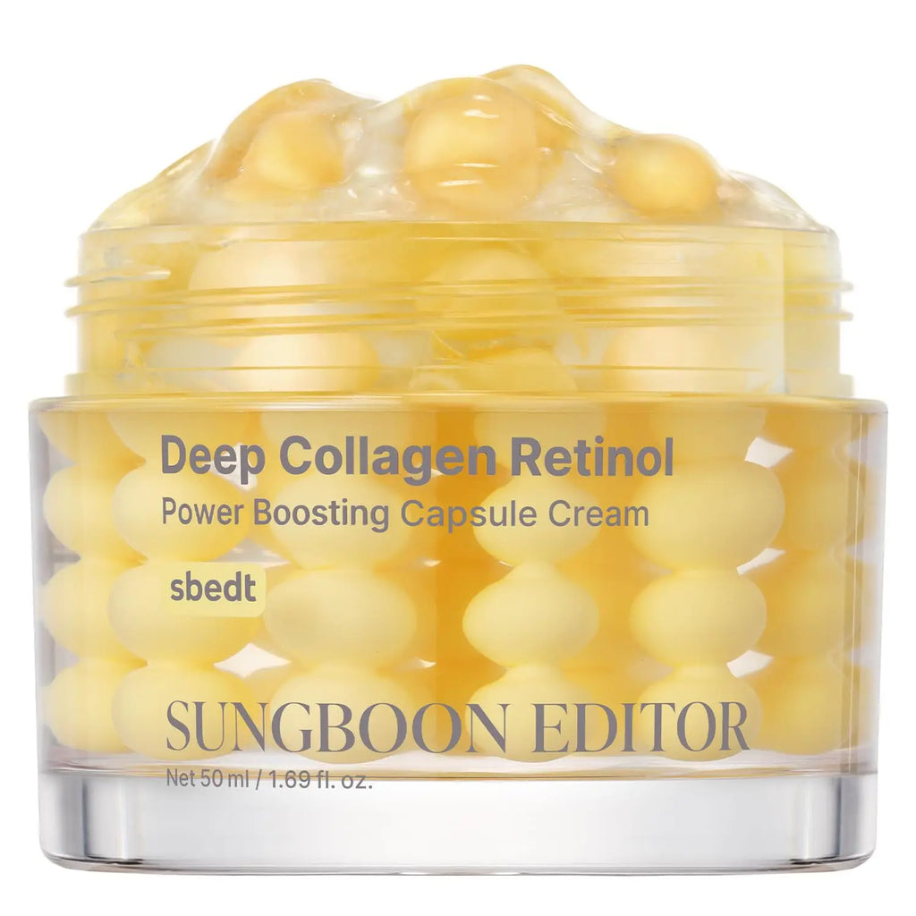 Korean Sbect Facial Skin Care Set - Collagen Silk Peptide Ampoule, Boosting Cream Serum, Retinol Capsule, Revitalizing, Brighten Oasis Select Capsule Cream
