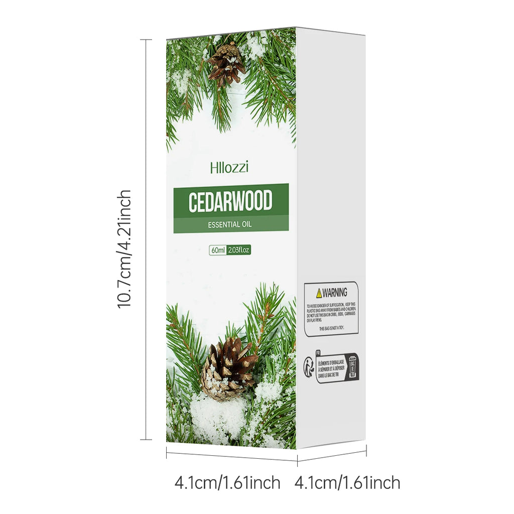 60ml Pure Aromatherapy Essential Oils – Agarwood, Cedarwood