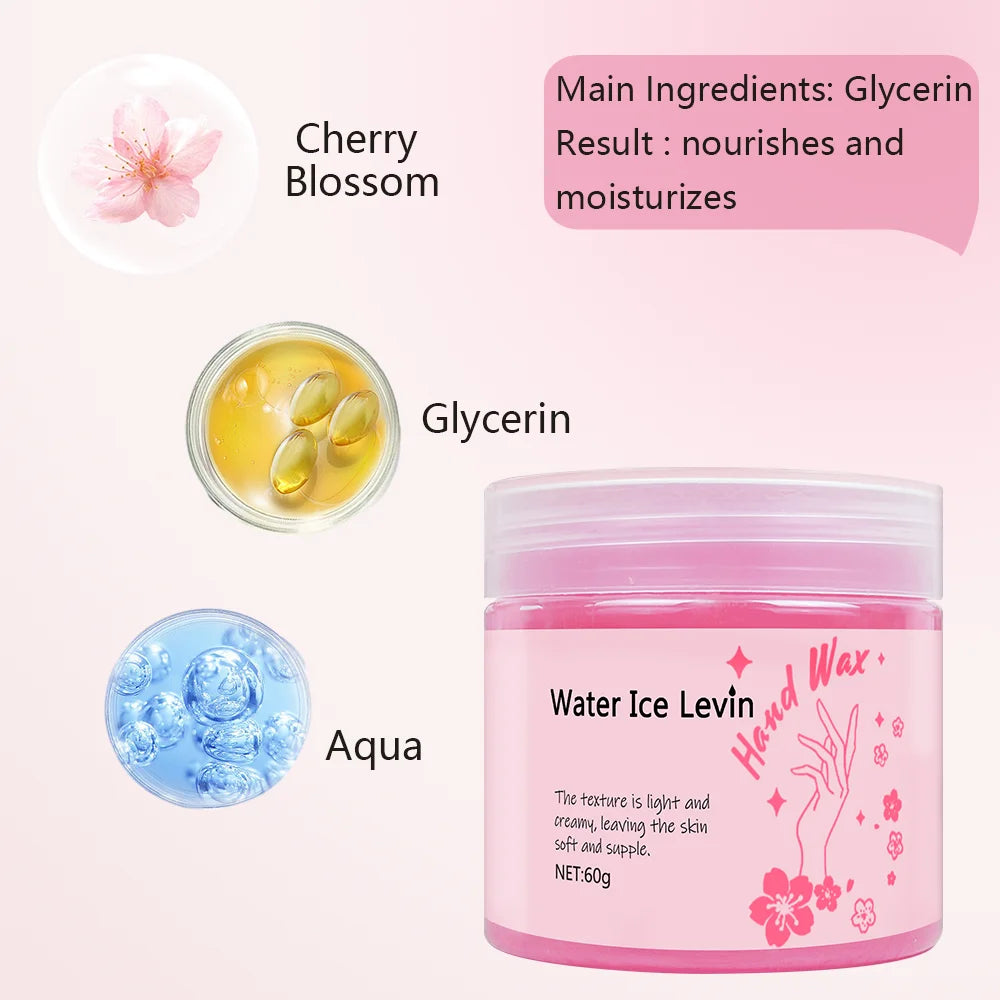 Cherry Blossom Paraffin Hand & Foot Wax Peel-Off Mask – 60g Paraffin Hand Wax Mask Oasis Select