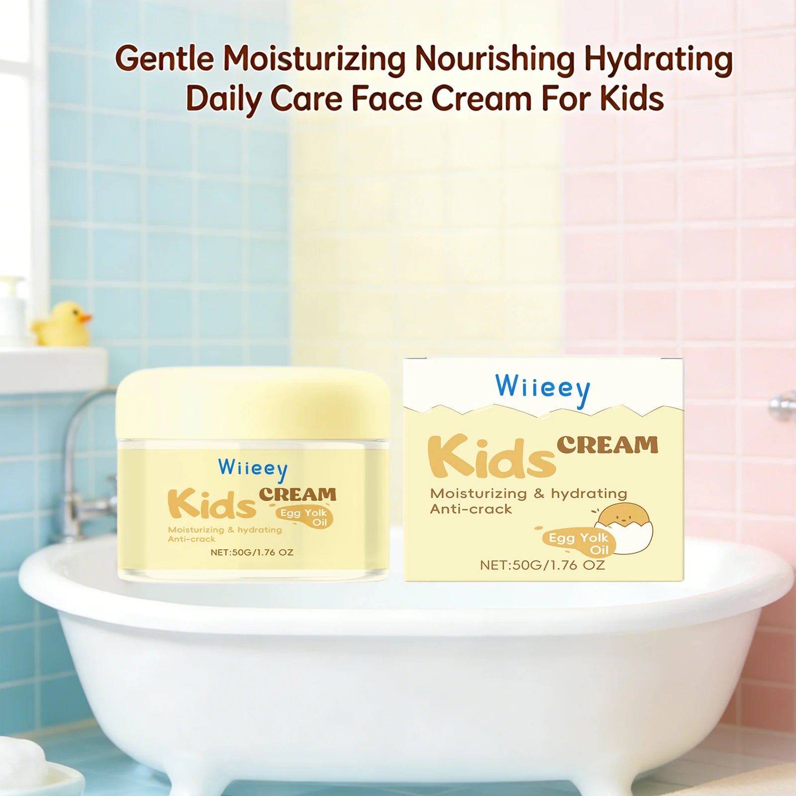 Wiieey Kids Anti-Crack Facial Cream – Deep Moisturizer 50g Baby Moisturizing Cream Oasis Select