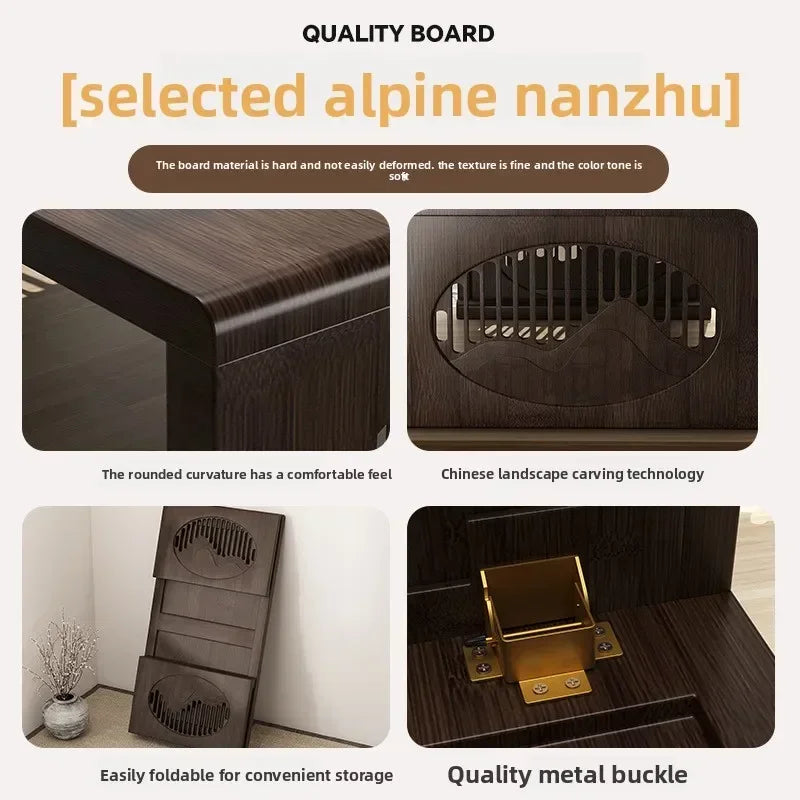 Multi-functional Bay Window Small Table Bed Folding Small Coffee Table Balcony Low Table Tea Table Oasis Select