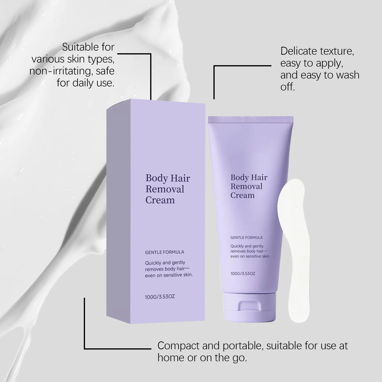 Avocado Body Hair Removal Cream Effective Remove Gentle Hair Removal Reduce Redness Smoothing Skin Easy Apply Hair Remove Creams Oasis Select