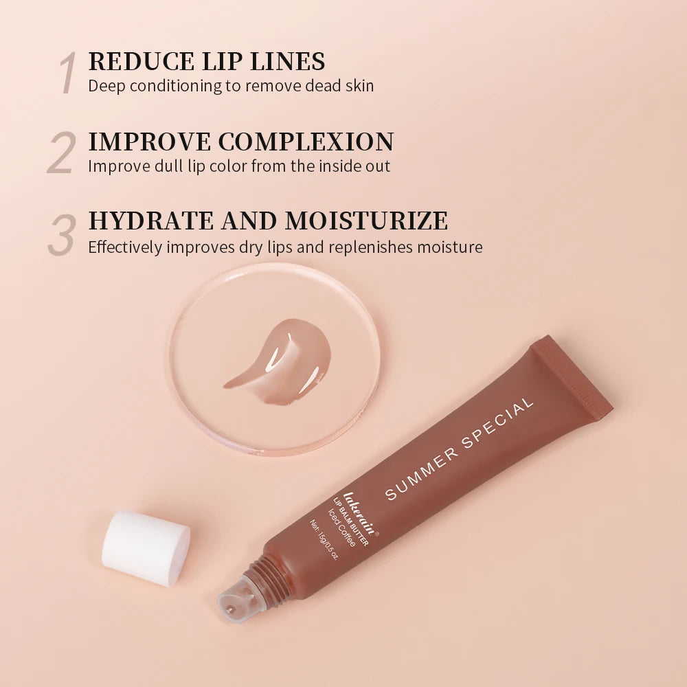 Moisturizing Lip Butter Balm 4 Counts/set Hydrating Lip Balm Plumping Lip Oil Lip Stick Glossy Lip Glaze Stick Plumping Lip Cosm Oasis Select