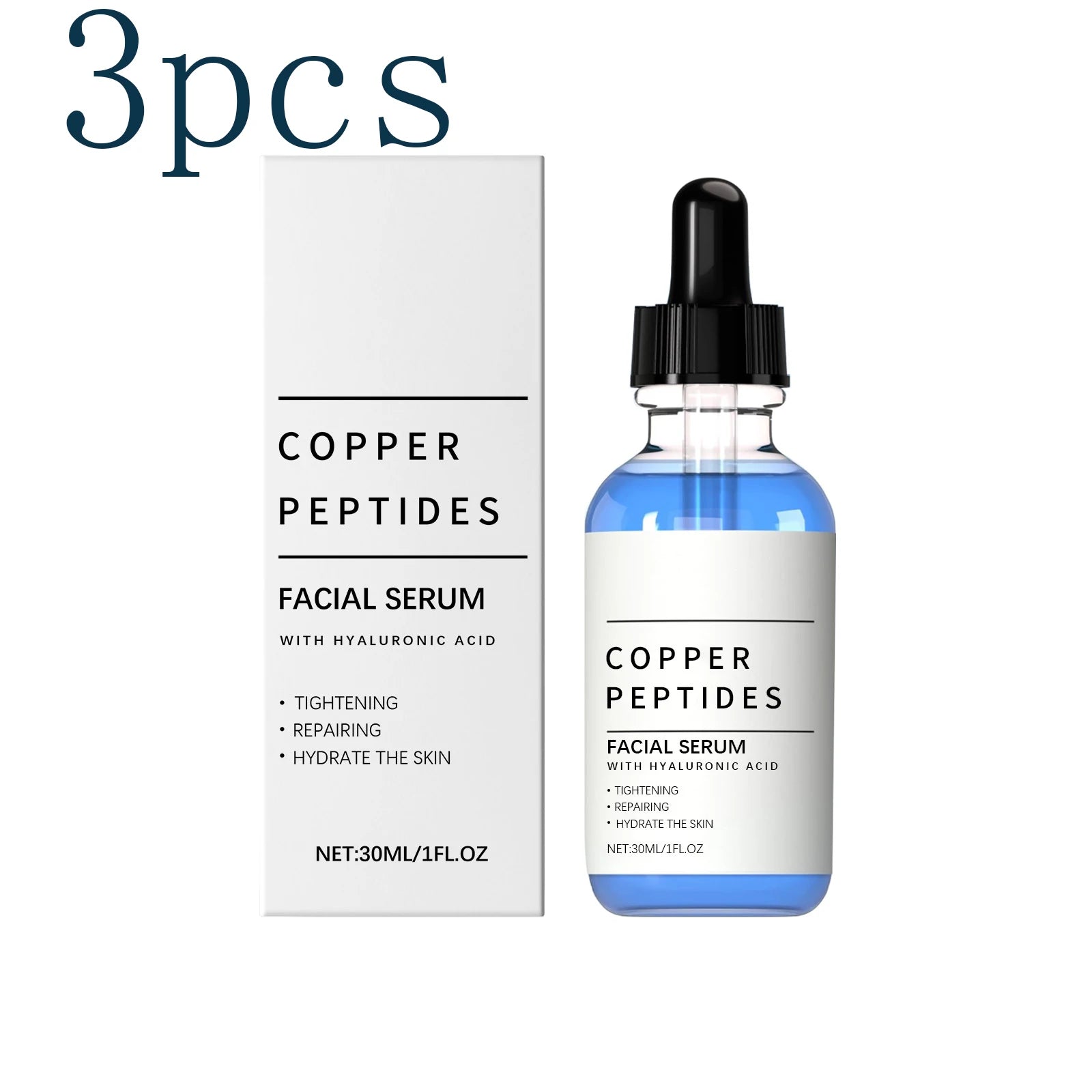 Hyaluronic Acid Moisturizing Essence Nourishes and hydrates skin gently, boosts radiance effectively, for daily facial care Oasis Select 3pcs