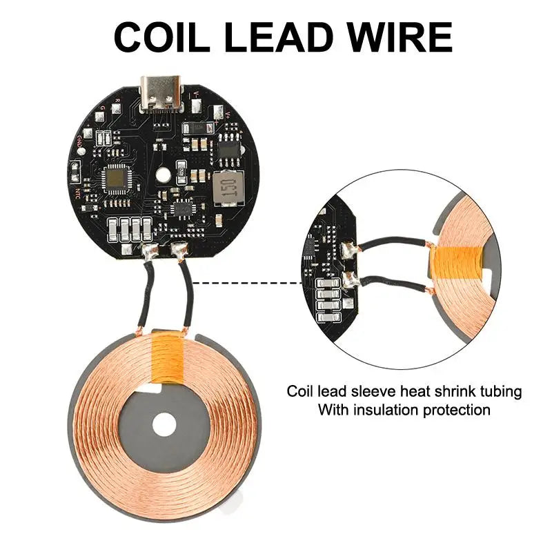 Robust Wireless Charging Module for Vehicle, 12V/24V, Quick Charge Circuit for 20W High Power Phones Oasis Select