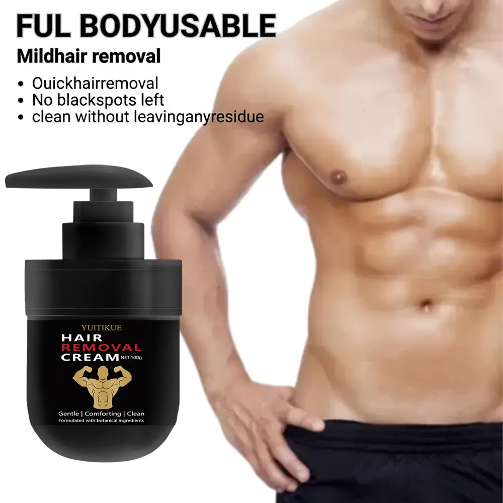 YUITIKUE Men's Hair Removal Cream 100g – Mild Full Body