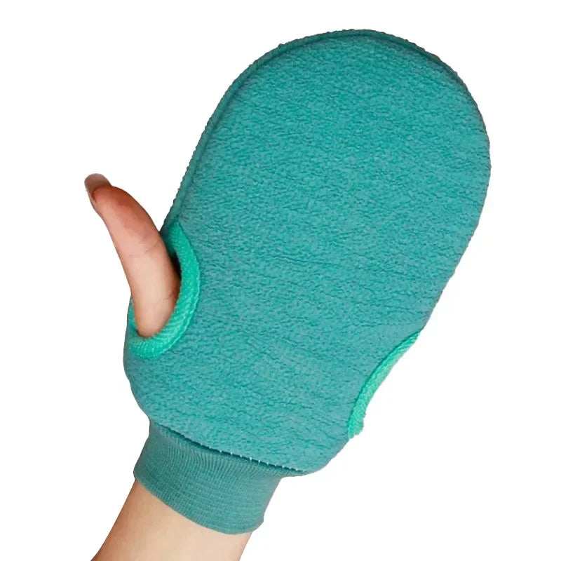 1PC SPA Foam Scrub Exfoliating Gloves For Shower Cleaning Scrub Mitt Rub Dead Skin Body Brush Towel Body Massage Oasis Select green