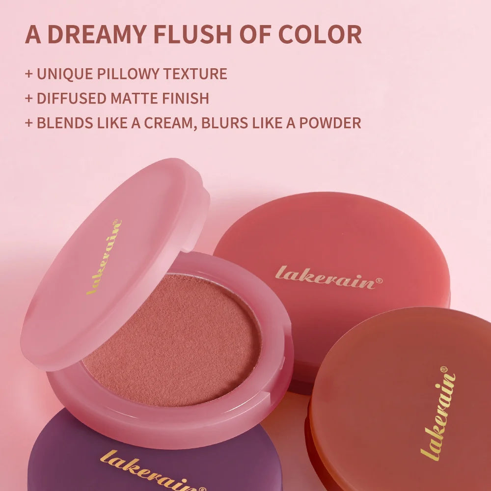 Matte Blush & Silken Touch Highlighter Set Smooth Texture Non-Flying Powder Fine Pearl Glow Waterproof Long Lasting Face Makeup Oasis Select