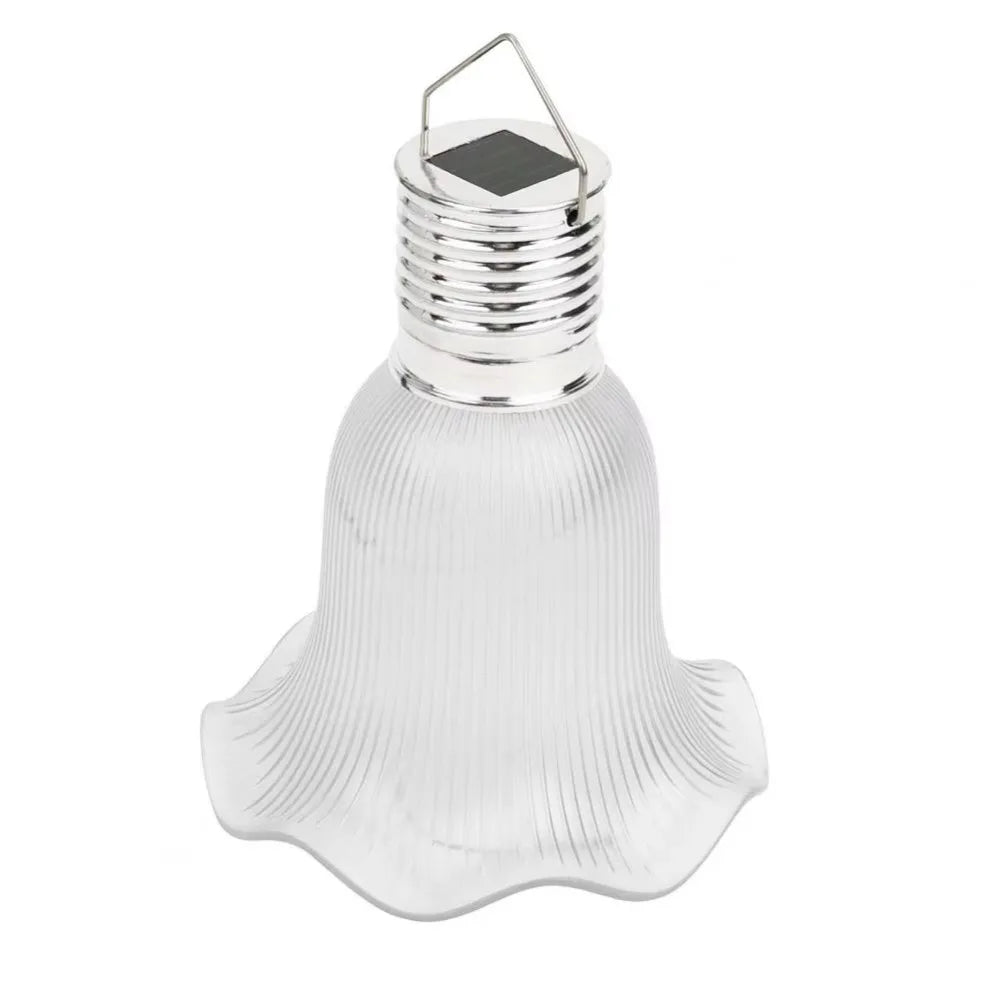 Warm White Solar Patio String Lights Waterproof Solar Powered Waterproof Fairy Lights LED Ballet Skirt Shape Hanging Lights Oasis Select White-white light