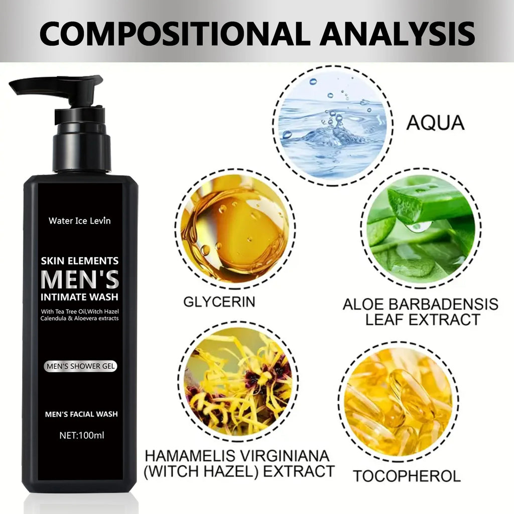100ML men's facial cleanser for daily cleansing and bathing, suitable for oily skin, soothing, purifying and cleaning Oasis Select